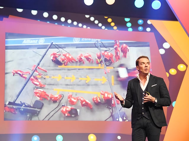 Robert Doornbos op het podium