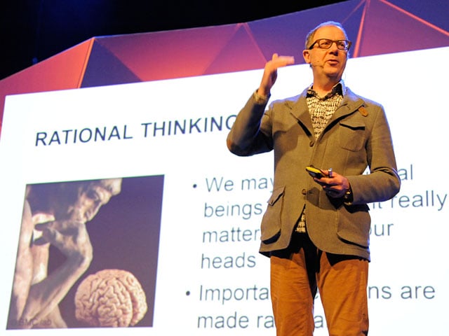 Victor Lamme op het podium