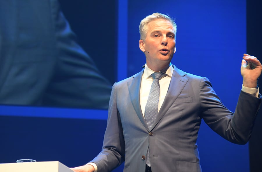 Hanzo van Beusekom op het podium