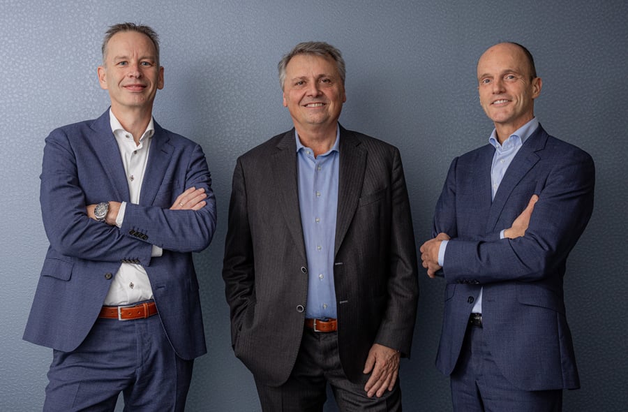 Directie Crowe: Marc Daemen, Johan Daams en Hugo Everaer