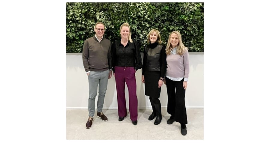 Frank Verleg, Judith de Ranitz, Jannine van Lieshout en Monika Bankert