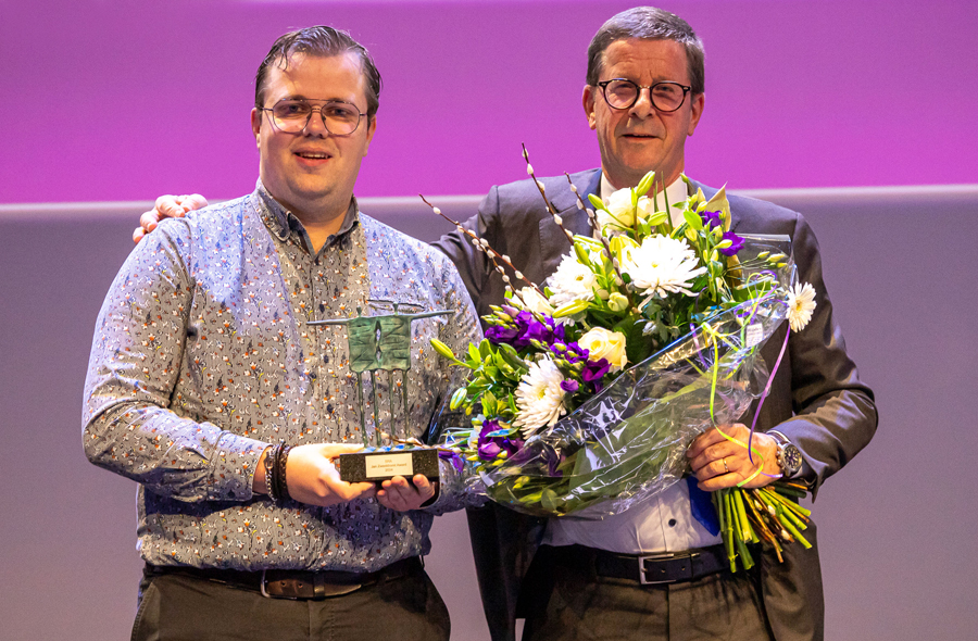 Foto prijsuitreiking Bart Zweekhorst (l) en Peter Essers (r)